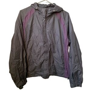 COLEMAN Women’s Gray Nylon Mesh Lined Hooded Jacket Size: Small